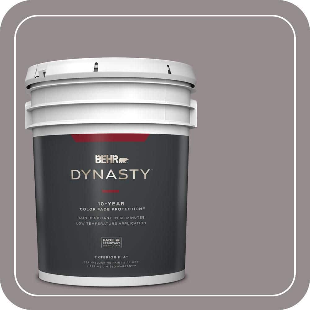 5 gal. #T18-03 Graylac Flat Exterior Stain-Blocking Paint & Primer price history on PriceWatchPro