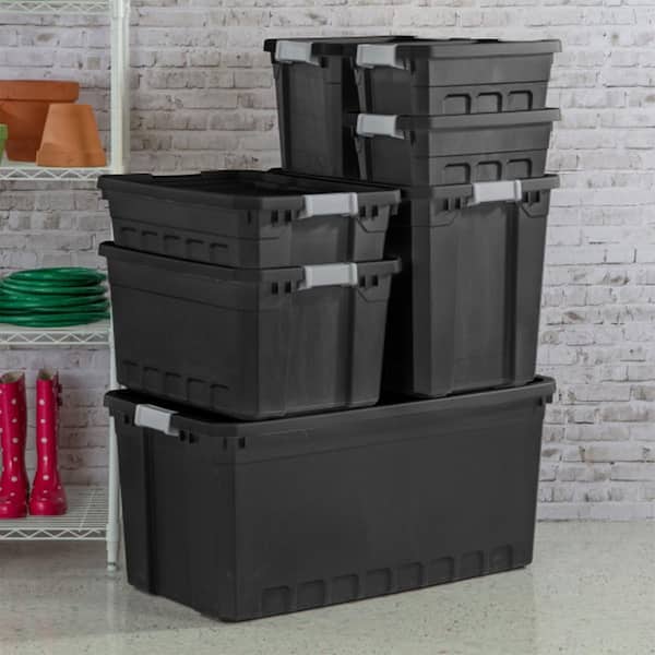 Sterilite 50-Gal. Rugged Industrial Storage Tote w/Lid 3 Pack 3 x
