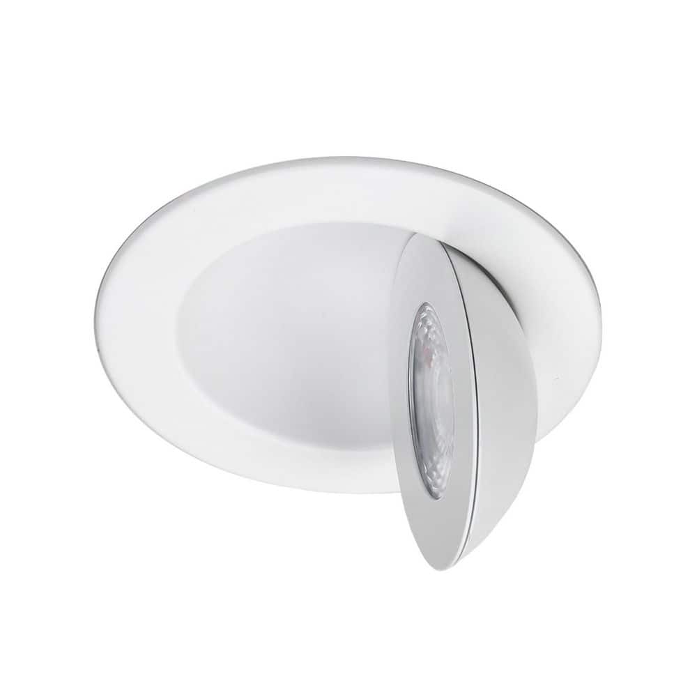 White Glass 4.73" LED Recessed Lighting Kit