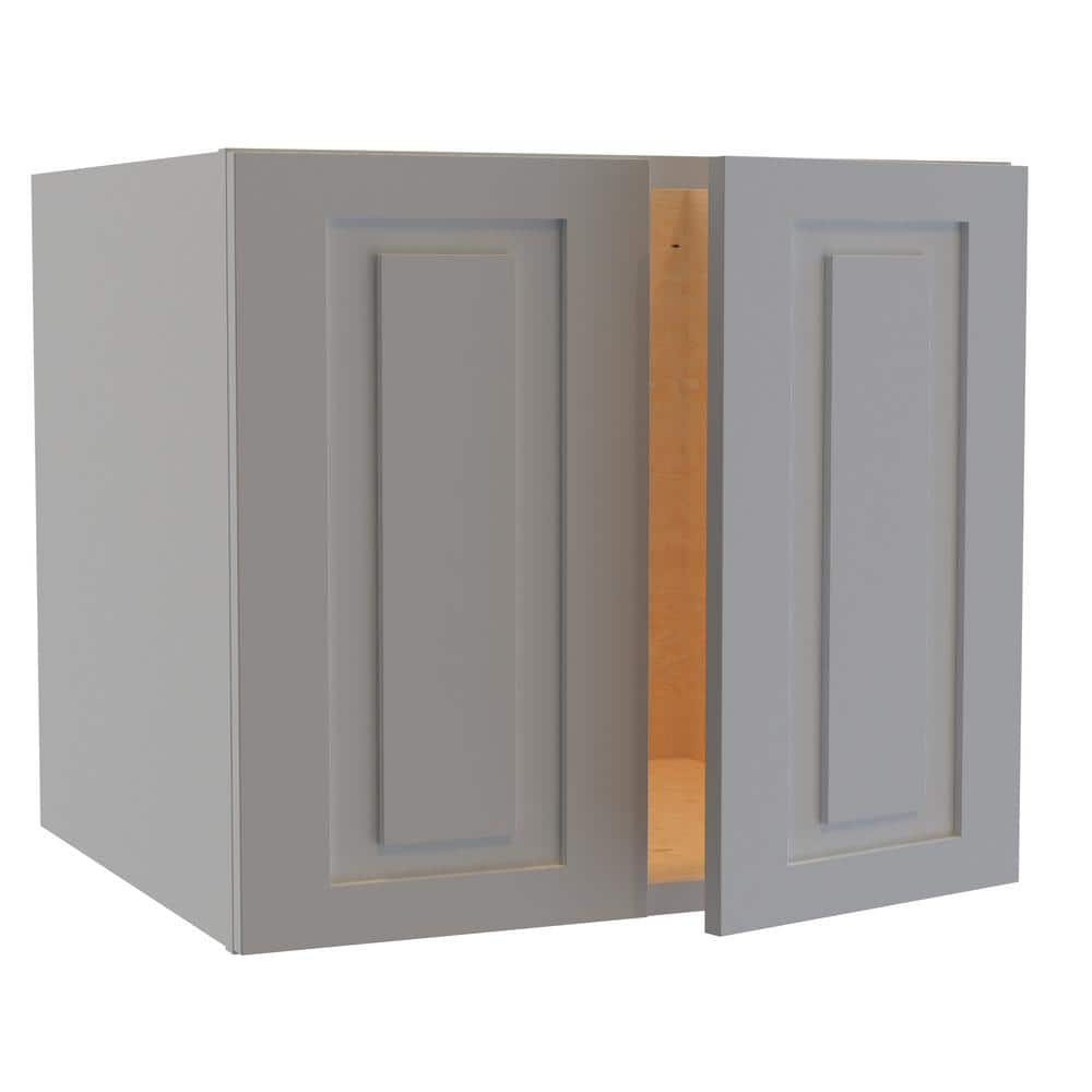 Grayson 27 in. W x 24 in. D x 24 in. H Assembled Plywood Wall Bridge Kitchen Cabinet in Pearl Gray with Soft Close price history on PriceWatchPro