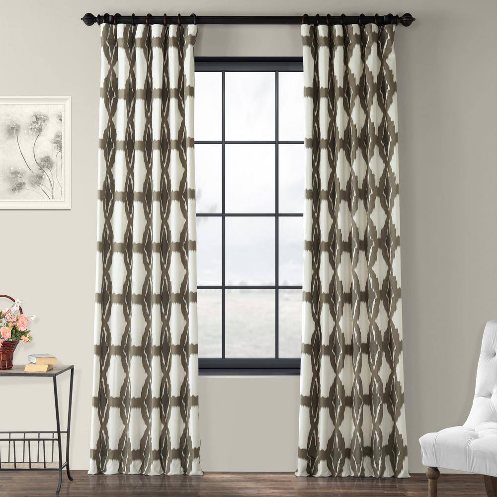 Sorong Printed Room Darkening Curtain - 50 in. W x 84 in. L Rod Pocket with Back Tab Single Window Panel price history on PriceWatchPro