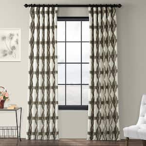 Sorong Printed Room Darkening Curtain - 50 in. W x 84 in. L Rod Pocket with Back Tab Single Window Panel