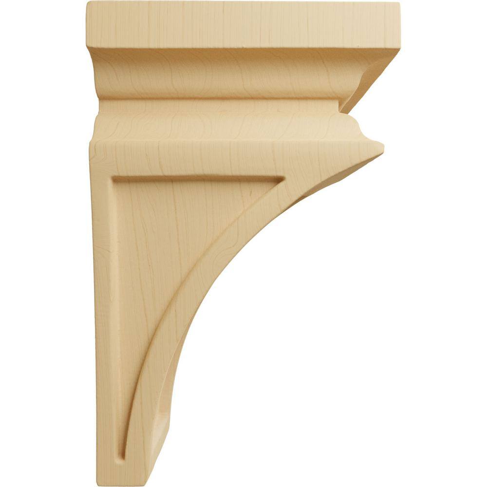 Alder Hand-Carved Wood Mini Corbel 6" x 3.5" x 3.75"