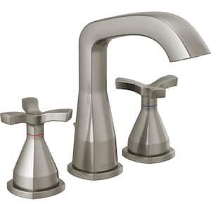 Stryke 8 in. Widespread 2-Handle Bathroom Faucet in Stainless