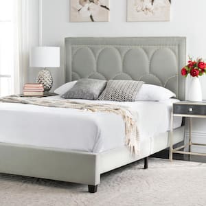 Solania Gray Queen Upholstered Bed