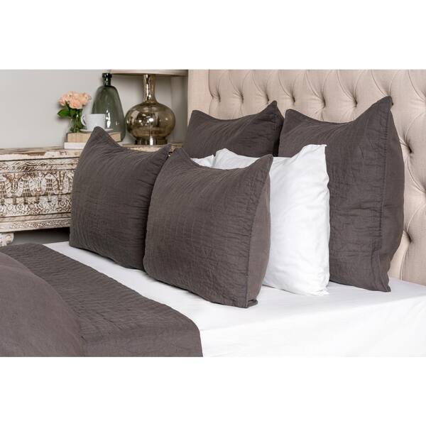 Unbranded Cressida Charcoal Euro Pillow Cover