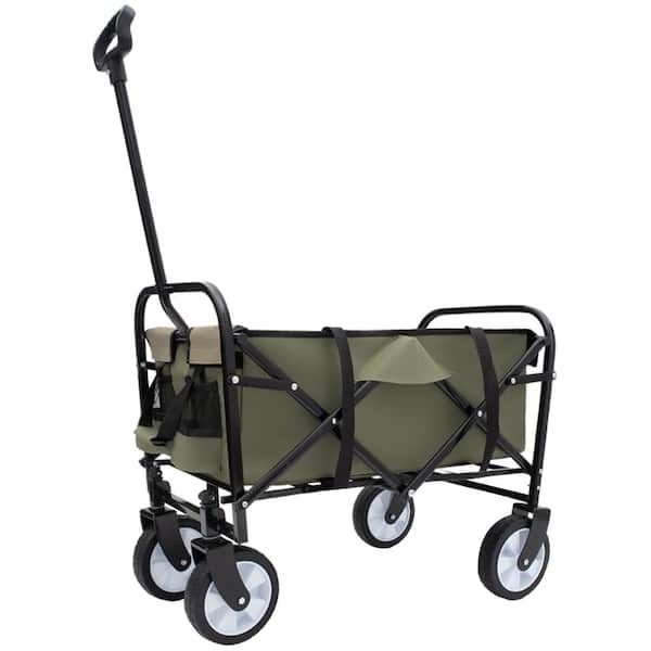 Minimeetall Strap Wagon, 225Lbs, Strapping System, Camping Fishing, Army Green