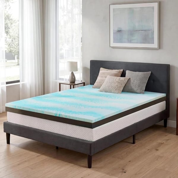 WEUP 3" Queen Extra Firm Mattress Topper, Dual-Sided Flippable, Relieves Back Pain, CertiPUR-US Certified