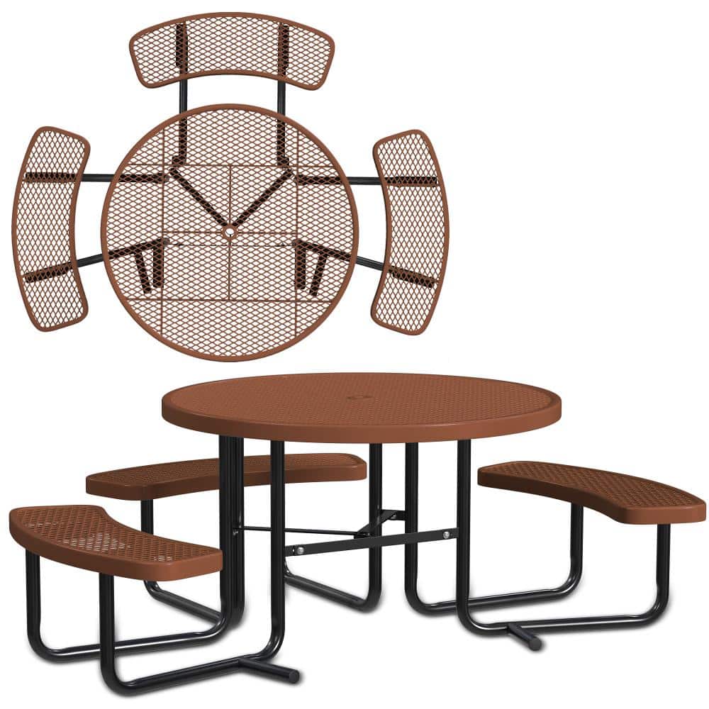 46 in. Round ADA Accessible Portable Outdoor Commercial Picnic Table price history on PriceWatchPro