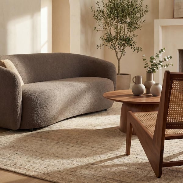 nuLOOM Elanisse Solid Wool Area Ivory 6 ft. x 9 ft. Indoor Area