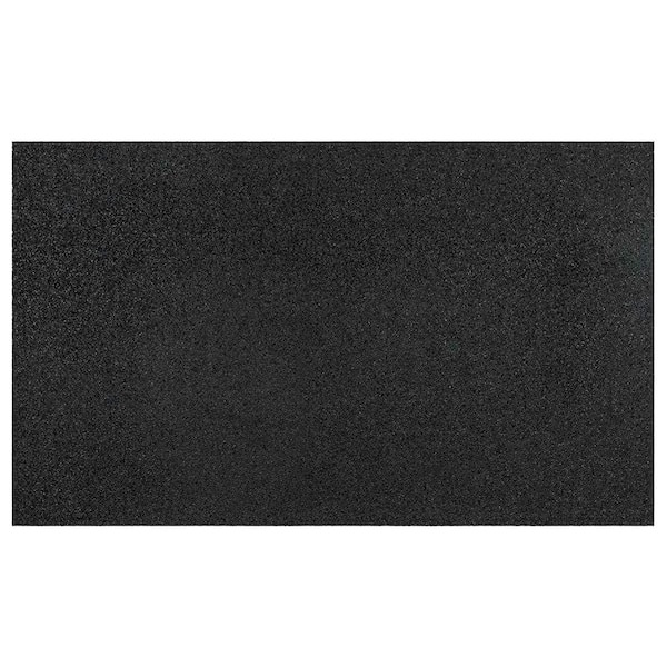 TrafficMaster Honeycomb Black 35.5 in. x 46.75 in. Recycled Rubber