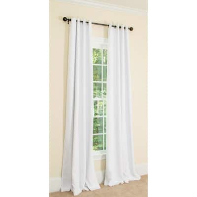 Blue/Pewter Manor Luxe 48-Inch by 84-Inch Metro Rod Pocket Lined Curtain Panel 