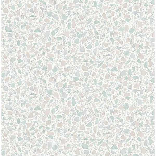Fine Decor Aldrich Light Grey Terrazzo Light Grey Wallpaper Sample