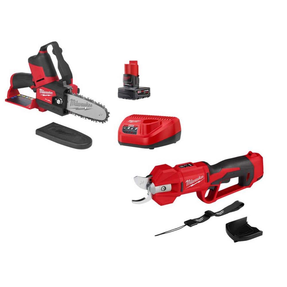 Milwaukee M12 12V Cordless Brushless Pruner Shears with M12