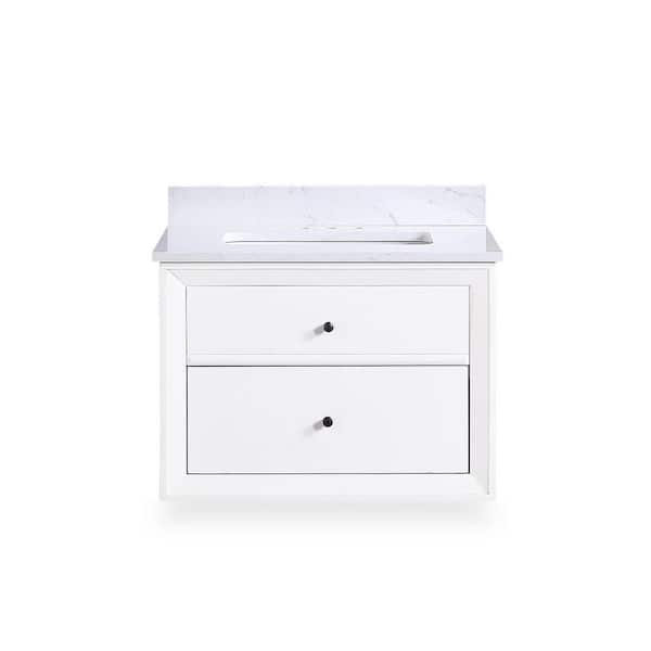 Loja DoceLar Sweethome Store Easy Pedestal Sink Bathroom Vanity Cabinet Storage, 21.73 - White