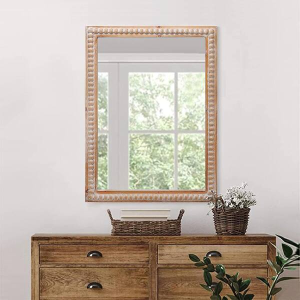 Blisstyle Antique Natural 22.1 in W x 30 in. H Art Deco Rectangle