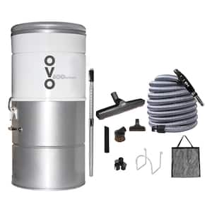 Powerful Compat Bagless and Bagged Corded Washable Filter Multisurface Central Vacuum 30ft Deluxe Kit Included