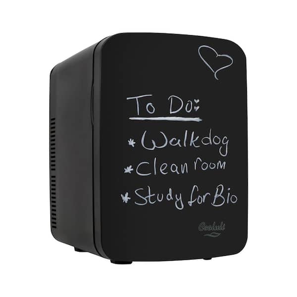 COOLULI Vibe 0.53 cu. ft. Retro Mini Fridge in Black without Freezer