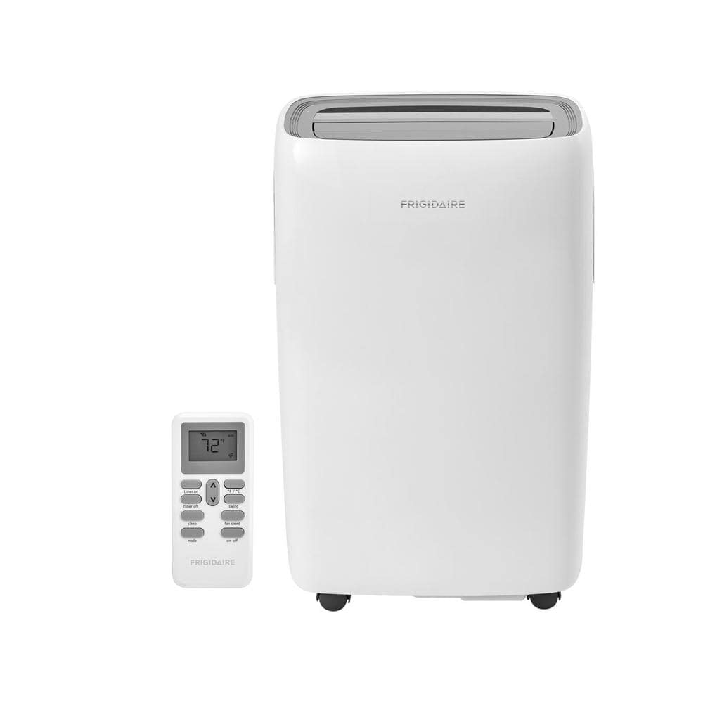 Frigidaire 10 000 Btu 3 Speed Portable Air Conditioner With Dehumidifier In White Ffpa1022t1 The Home Depot