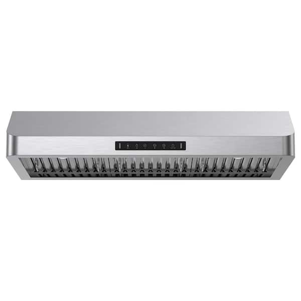 VIKIO 42 in. 900CFM Ducted Under Cabinet Range Hood with 3-Way Venting  LED and Gesture Control in Stainless Steel