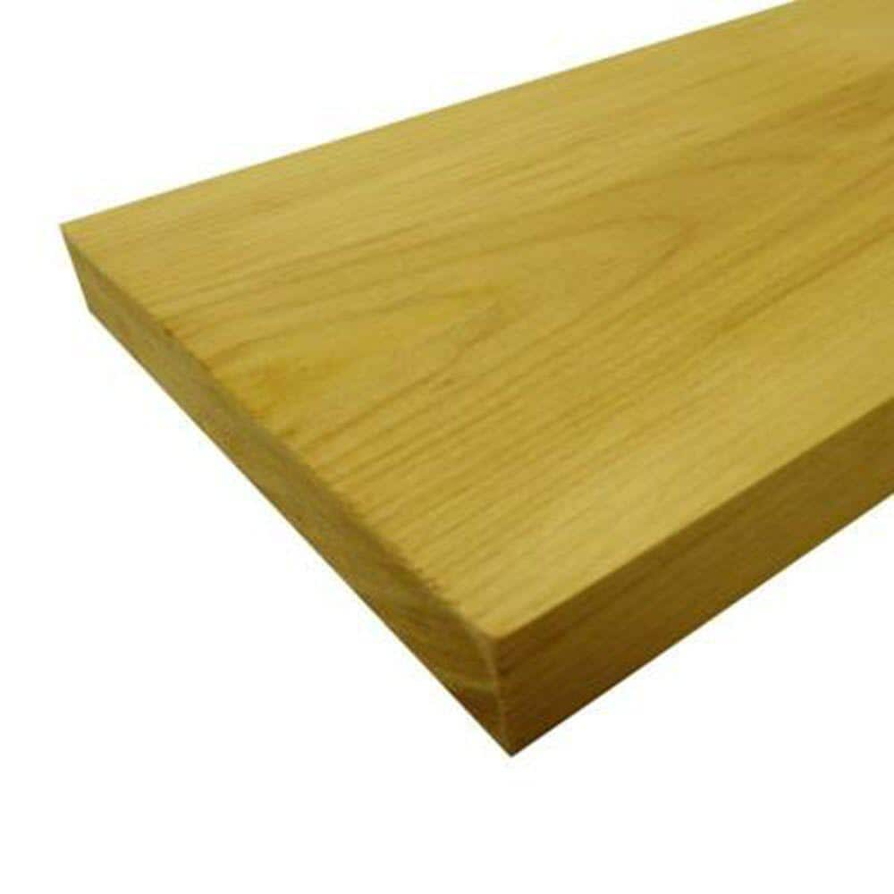 Builders Choice 1 in. x 4 in. x Random Length S4S Yellow Birch Board ...