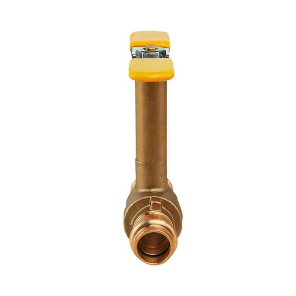 Midline Valve 75343 Premium Brass Ball Valve Long Bonnet with T-Handle with 1/2 in Sweat Connections