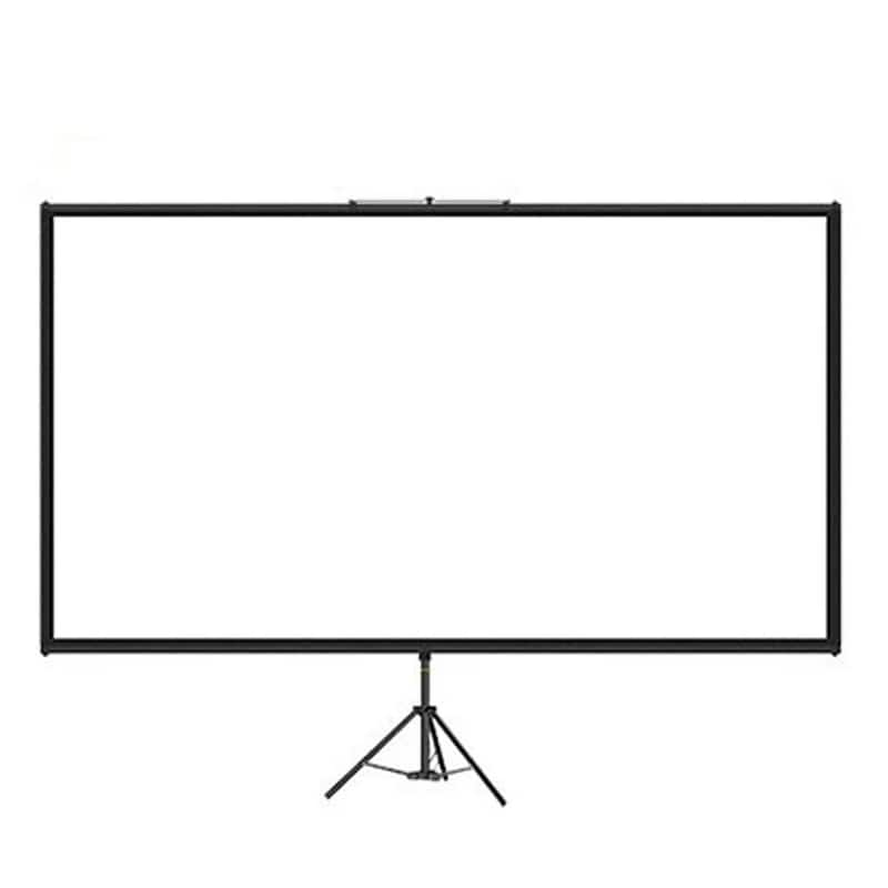 80 in. Portable Adjustable Tripod Projector Screen with 16:9 4K HD Projection Screen Stand, Outdoor/Indoor Movie