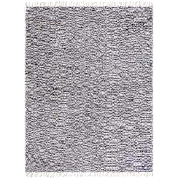 Chunky Jute Assam White Navy 12' 0 x 15' 11 Area Rug