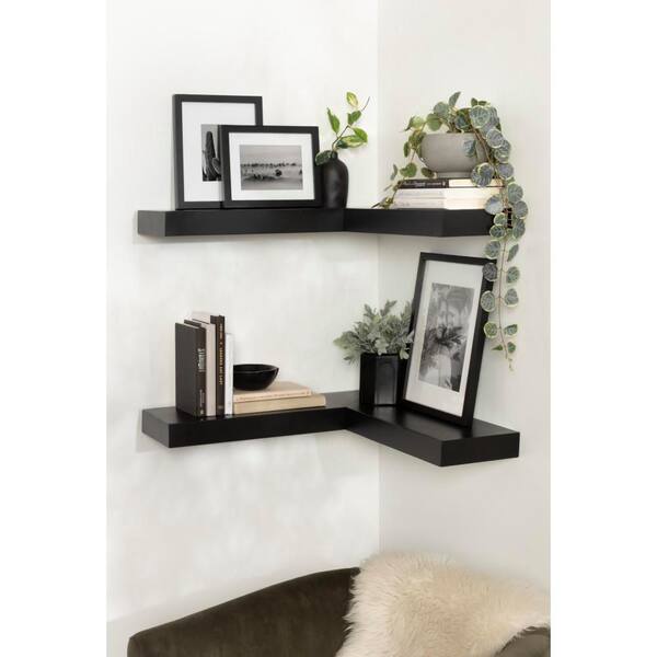 Kate and Laurel Havlock 26 in. W x 8 in. D Black Composite