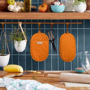 Asteroid Silicone Grip Honey Orange Pot Holder Set (2-Pack)