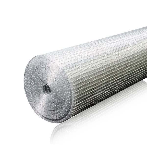 Tunearary 4 ft. x 100 ft. 1/4 in 23-Gauge Iron Garden Fence Chicken Fence Mesh Hardware Cloth