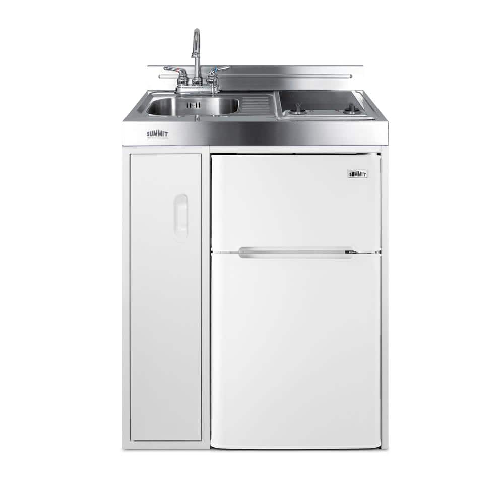 Summit Appliance 48 in. Compact Kitchen in White C48EL1P - The Home Depot