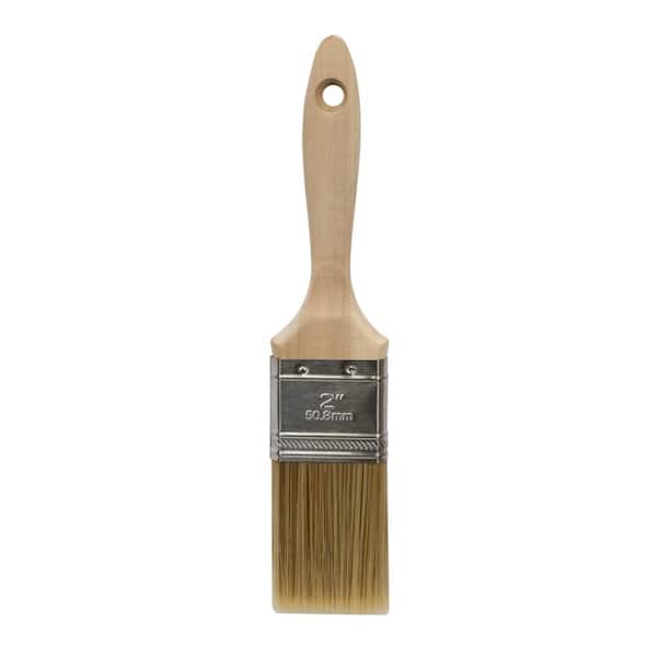 Linzer 2 in. Polyester and Bristle Blend Flat Brush HD 1521 N 0200 - The  Home Depot