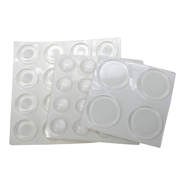 Everbilt Clear Soft Rubber Like Plastic, Clear Cabinet Bumpers Home Depot