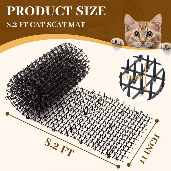 13ft Cat Scat Mat With Spikes - Pet Deterrent Mat For Indoor Outdoor Use