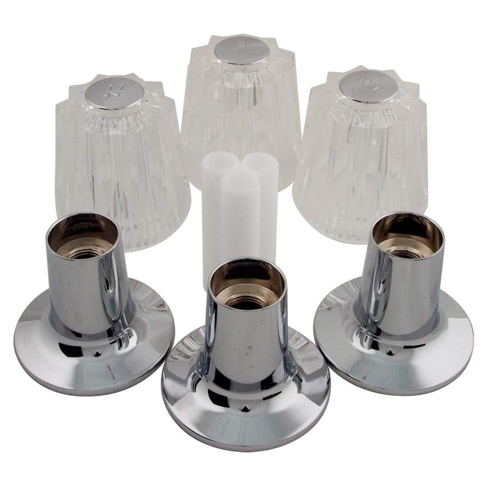 Tub Shower Replacement Trim Kit Price Pfister Porcelain Faucets 3-Handle Chrome 