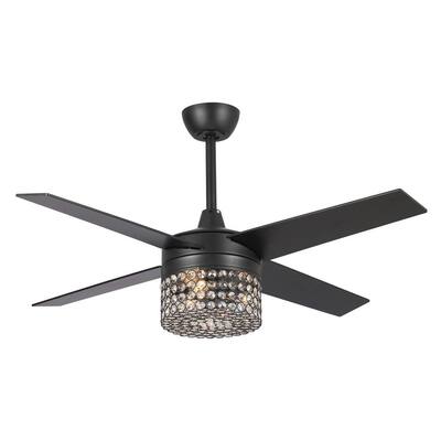 Crystal Ceiling Fans Lighting The Home Depot Crystal Ceiling Fans Lighting The, Antique White And Champagne Crystal Ceiling Fan