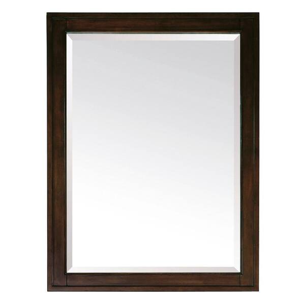 Avanity Madison 32 in. L x 24 in. W Framed Mirror in Light Espresso