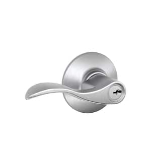 Accent Satin Chrome Keyed Entry Door Handle