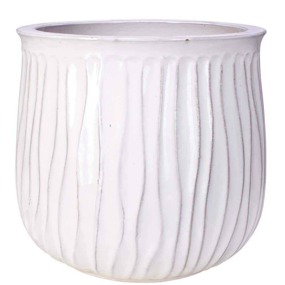 フラワー・ガーデニング P-CHAMBER.SRLMEX-S P-P POT neighborhood creamy-white-plant-pots-vpx4-