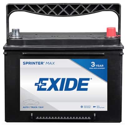 SPRINTER MAX 12 volts Lead Acid 6-Cell 34 Group Size 800 Cold Cranking Amps (BCI) Auto Battery
