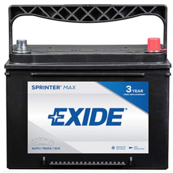 Exide SPRINTER MAX 12 volts Lead Acid 6-Cell 34 Group Size 800 Cold Cranking Amps (BCI) Auto Battery