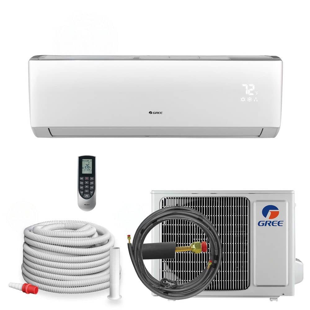 GREE LIVO Smart Home R32 1-Zone 12,000 BTU 1-Ton 19 SEER2 Ductless Mini ...