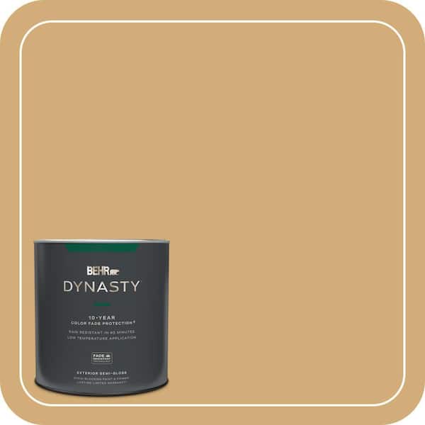 BEHR DYNASTY 1 qt. #MQ2-17 Glittering Sun Semi-Gloss Enamel Exterior Stain-Blocking Paint & Primer