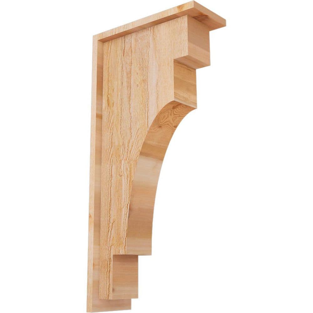 6 in. x 14 in. x 26 in. Western Red Cedar Mediterranean Rough Sawn Corbel with Backplate price history on PriceWatchPro