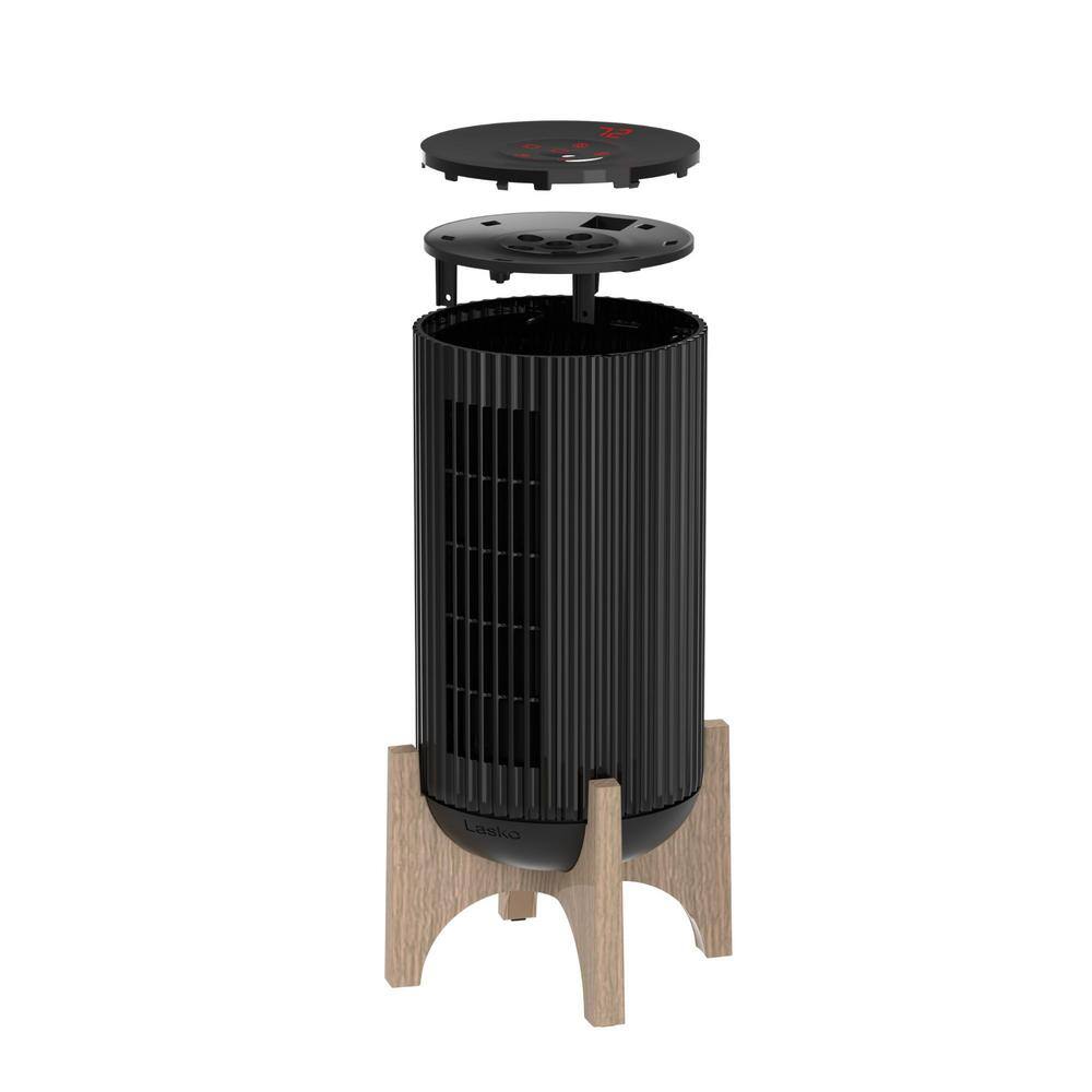 Black Ceramic Convection Space Heater with Adjustable Thermostat