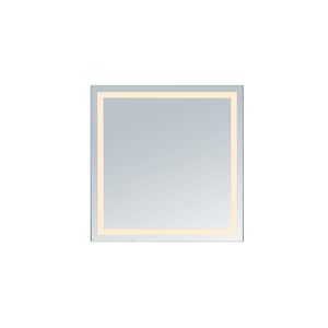 Terra 40 in. x 40 in. Square Frameless LED Wall Mounted Bathroom Vanity Mirror