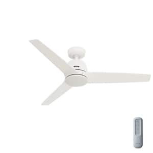 Malden 52 in. Indoor Ceiling Fan Matte White with Remote Included