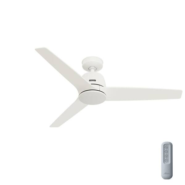 Malden 52 in. Indoor Ceiling Fan Matte White with Remote Included For Bedrooms