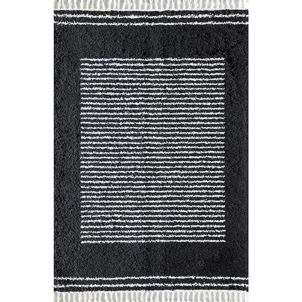 Bennett Ebony Twilight 2'6"x4' Shag Area Rug